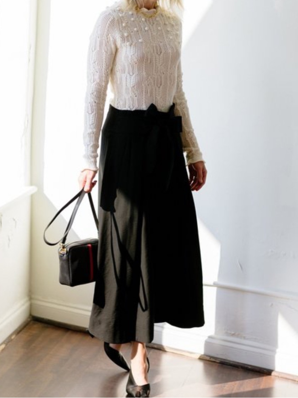 Vince Belted Palazzo Culotte Pants 16 Wide Leg Fall Flowy Cropped